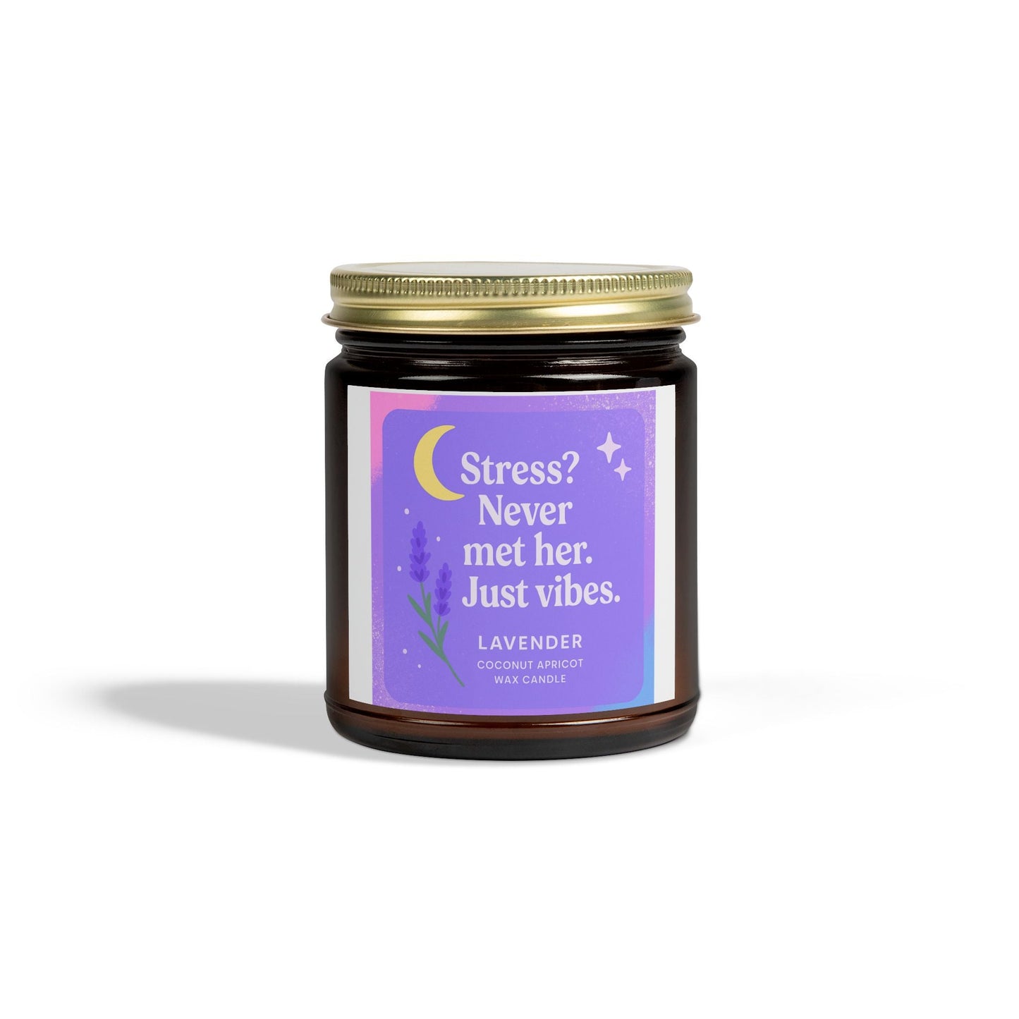 Lavender Scented Candles, Coconut Apricot Wax (4oz, 9oz)