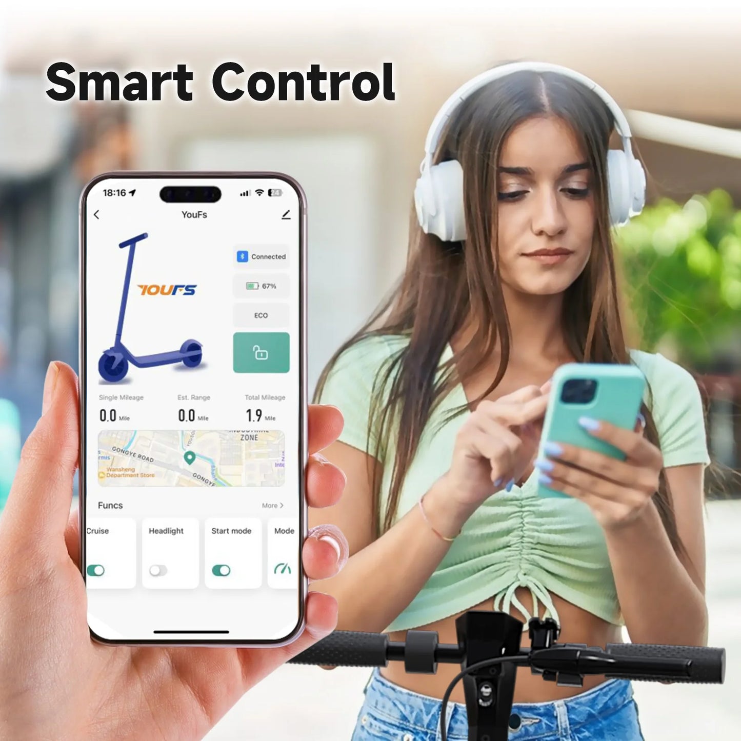 E Scooter Adult Folding Fast Electric Scooter 250w Big Powerful E-Scooter V10