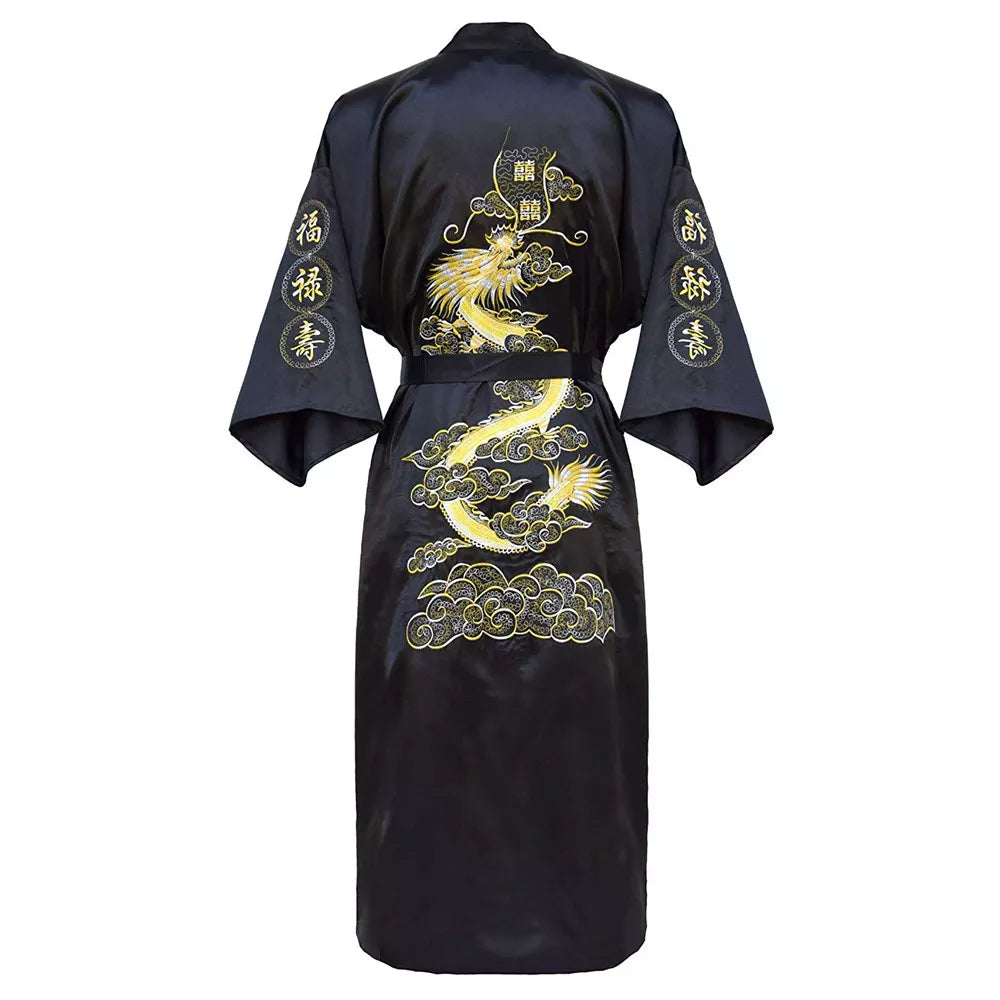 Luxury Kimono Bathrobe Gown Home Clothing Oversize 3XL