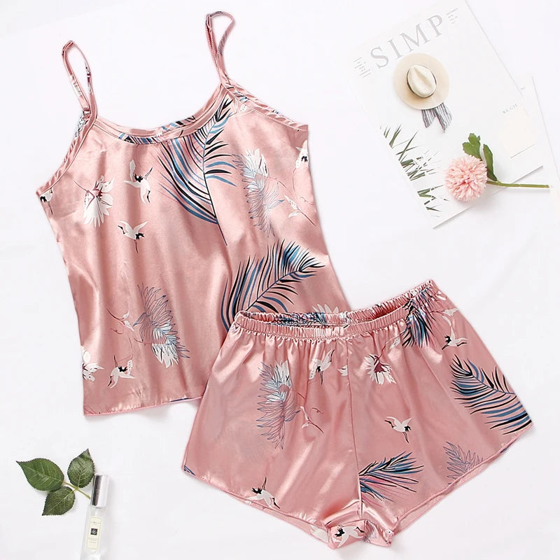 Charming Cartoon Pajama Set For Women Cozy Sleepwear