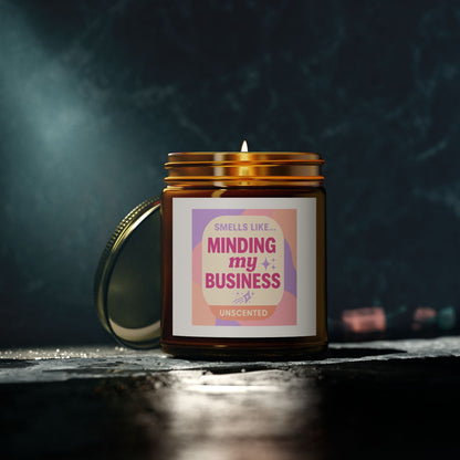 Unscented Candles, Coconut Apricot Wax (4oz, 9oz)