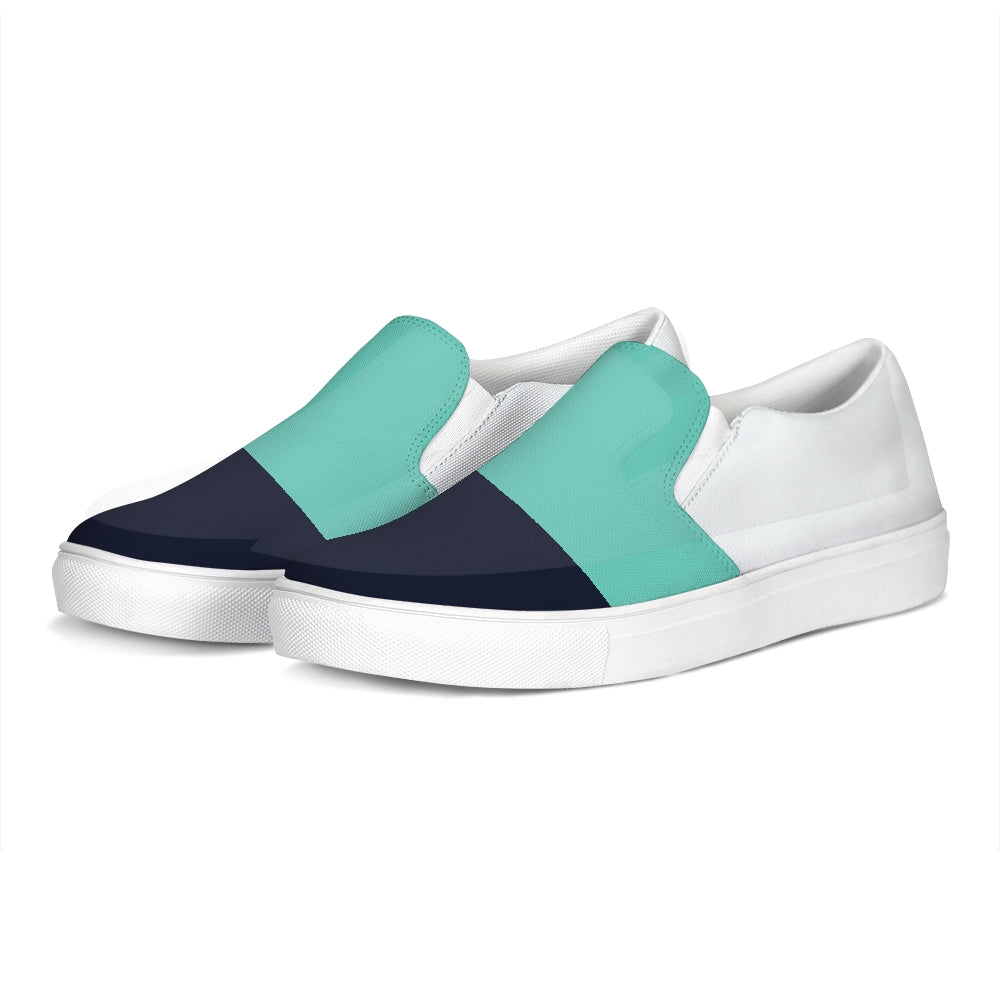 Men's Color Block Canvas Slip-On Casual Shoe