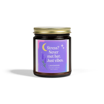 Lavender Scented Candles, Coconut Apricot Wax (4oz, 9oz)