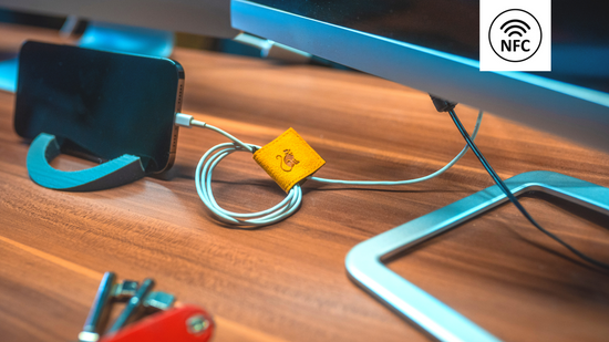 AgentSmart NFC Multitool Kabelorganiserare Gul Återvunnen Havsplast