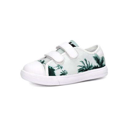 Find Your Coast Kids Canvas Palm Tree Velcro Sneaker Shoes