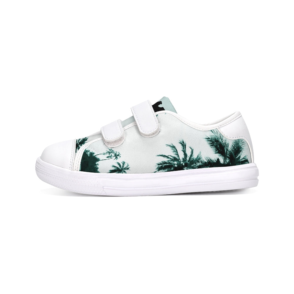 Hitta dina Coast Kids Canvas Palm Tree Sneaker Skor med kardborreband 