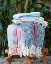 AMADA Turkish Hammam Towel - Grey-3