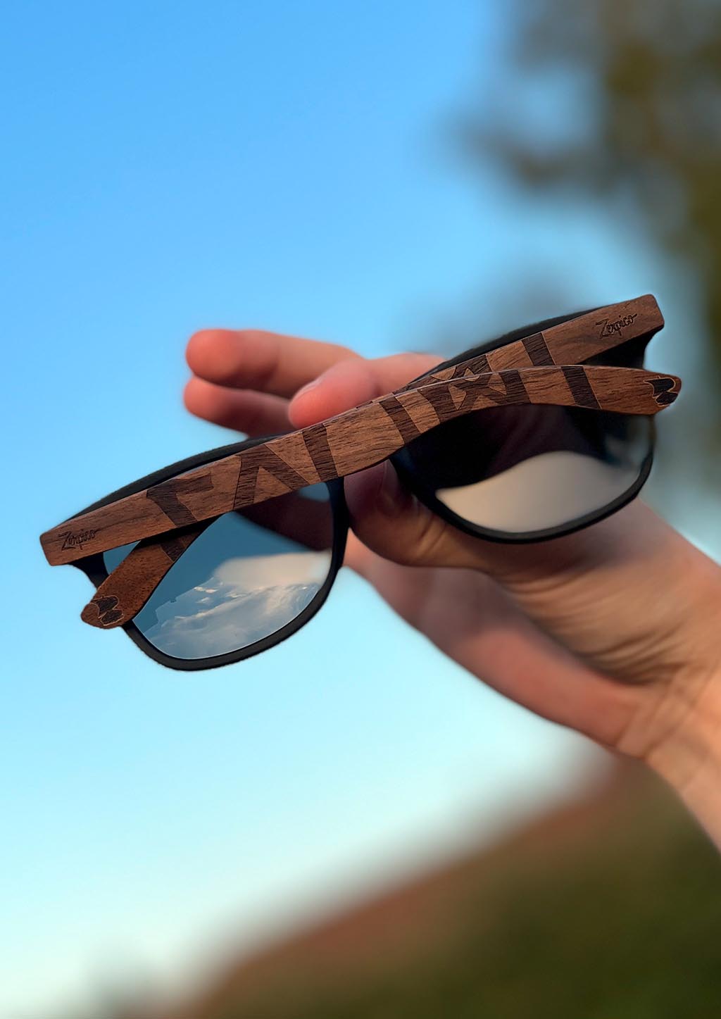 Eyewood | Engraved Wooden Sunglasses - Viking Runes - Soumi