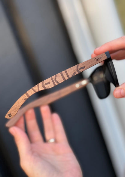 Eyewood | Engraved Wooden Sunglasses - Viking Runes - Sweden