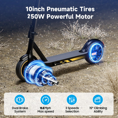 E Scooter Adult  Folding Fast Electric Scooter 250w Big Powerful E-Scooter V10