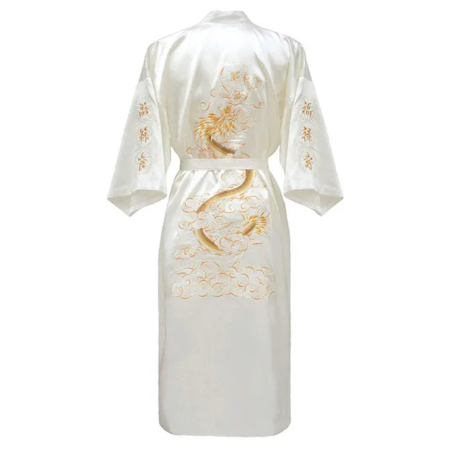 Luxury Kimono Bathrobe Gown Home Clothing Oversize 3XL