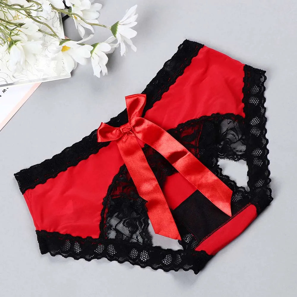 Bowknot Crotchless Hips