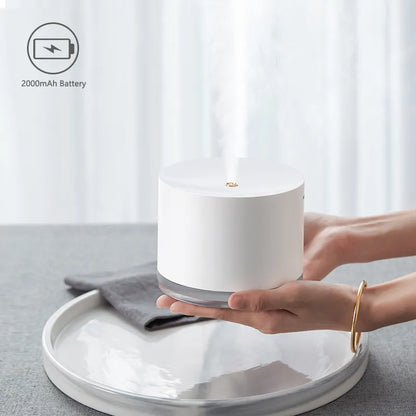 Portable Air Humidifier Wireless 2000mAh Usb Rechargeable Electric  Night Lamp