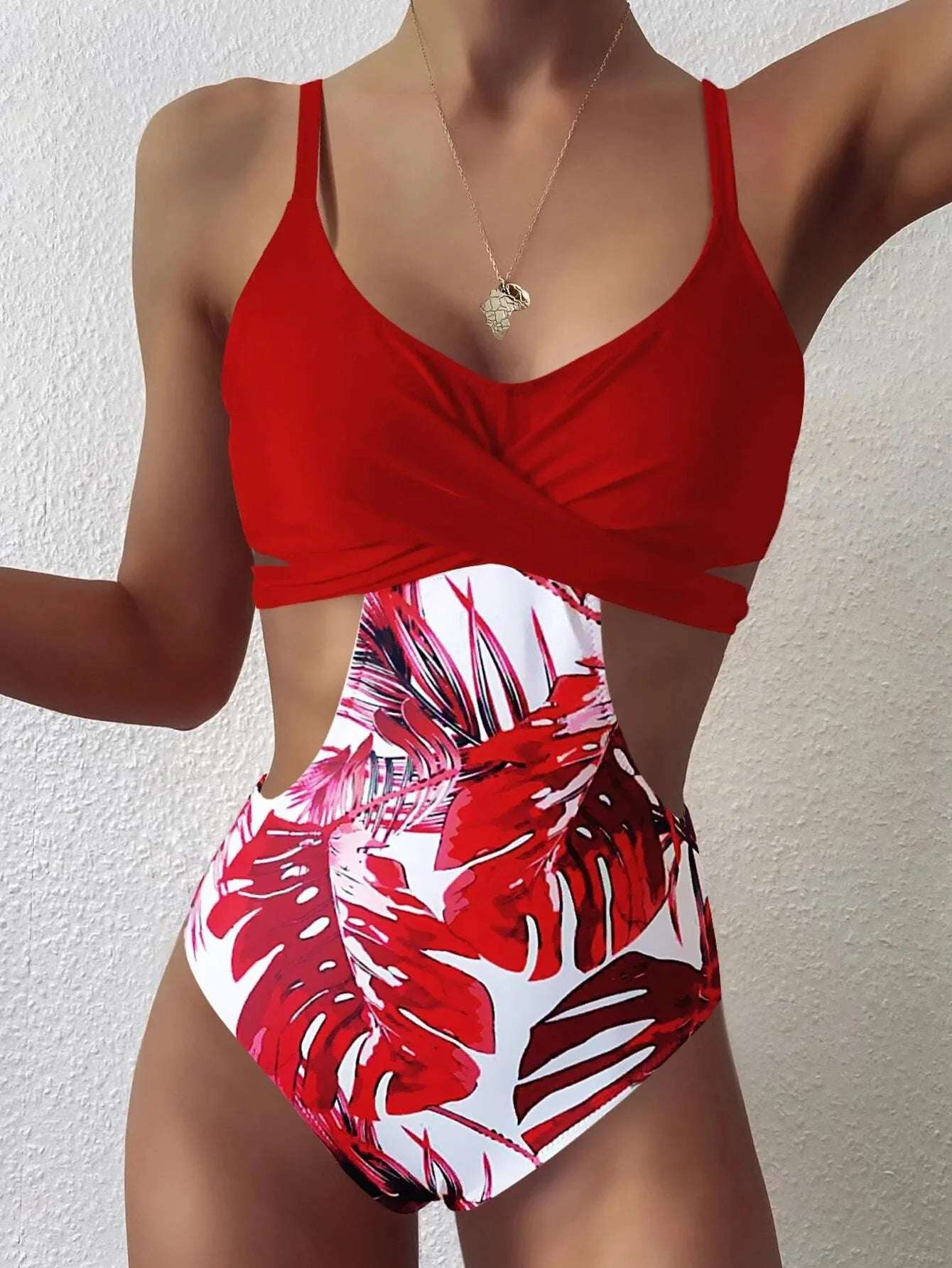 Women One Piece Swimsuit Sexy Trikini Push Up