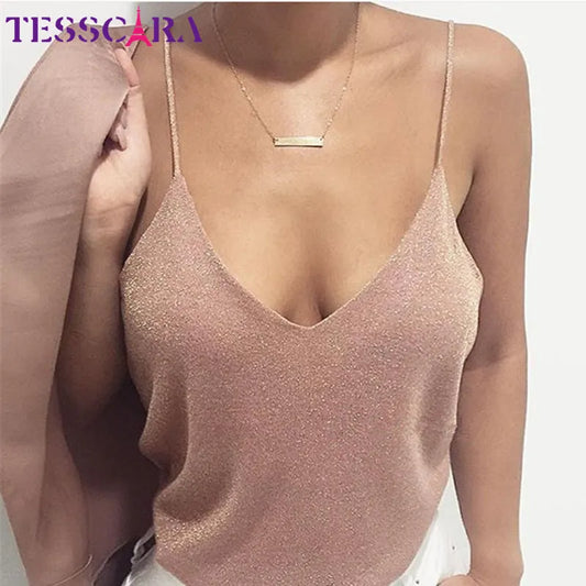 TESSCARA Women Summer Casual Cami