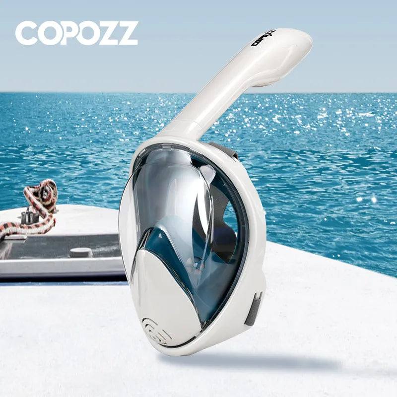 COPOZZ Full Face Scuba Diving Mask Anti Fog Goggles With Camera Mount