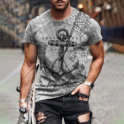 Anchor 3D Printed T Shirt Herr