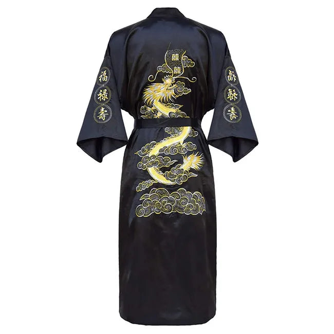 Luxury Kimono Bathrobe Gown Home Clothing Oversize 3XL