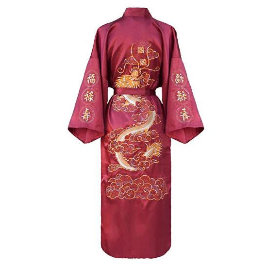 Luxury Kimono Bathrobe Gown Home Clothing Oversize 3XL