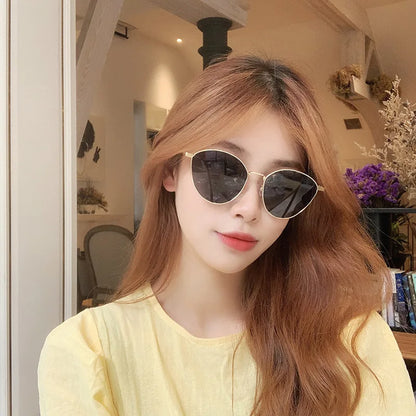 VWKTUUN Butterfly Sunglasses Women Oval Shape Shades UV400