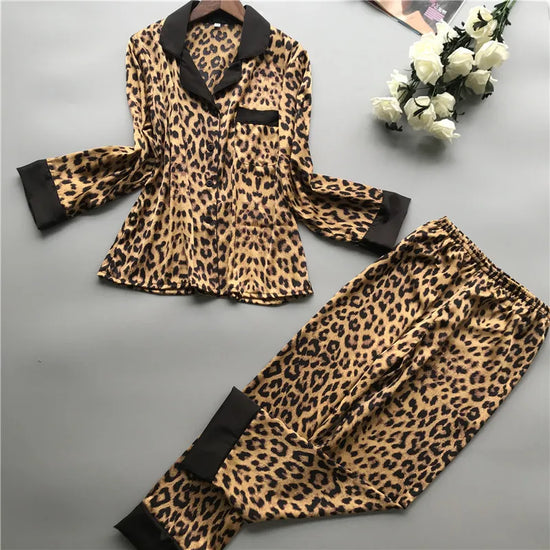 Silken Dreams Long Sleeve Pajamas Set