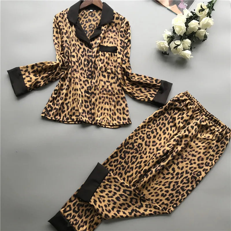 Silken Dreams Long Sleeve Pajamas Set
