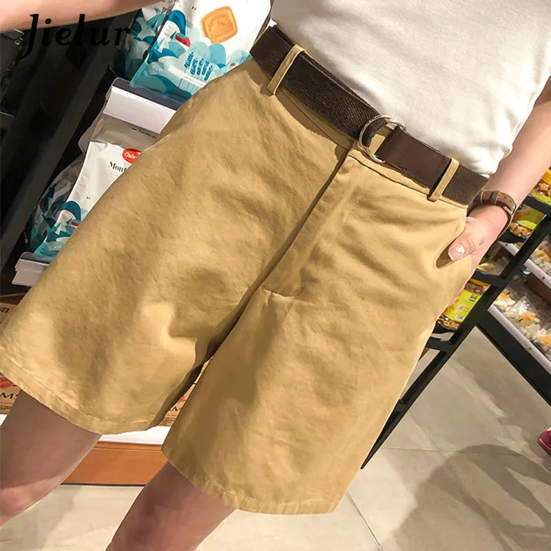 Jielur koreanskt mode Casual sommarshorts kvinnor