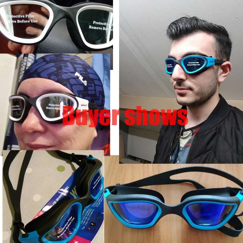 Professional Adult Anti-Fog UV Protection Lens Swimming Goggles