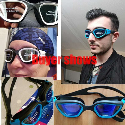 Professional Adult Anti-Fog UV Protection Lens Swimming Goggles