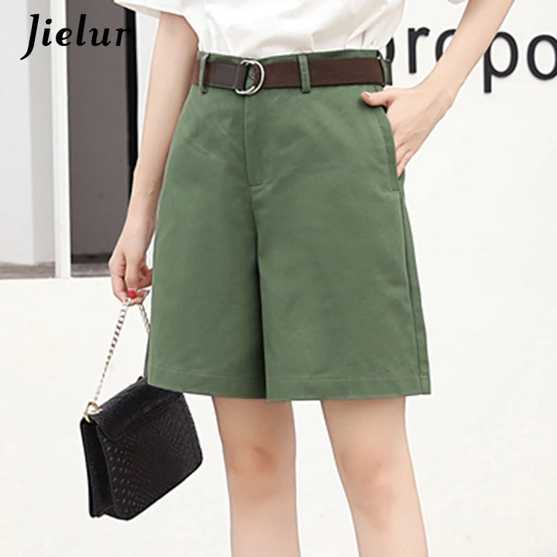 Jielur koreanskt mode Casual sommarshorts kvinnor