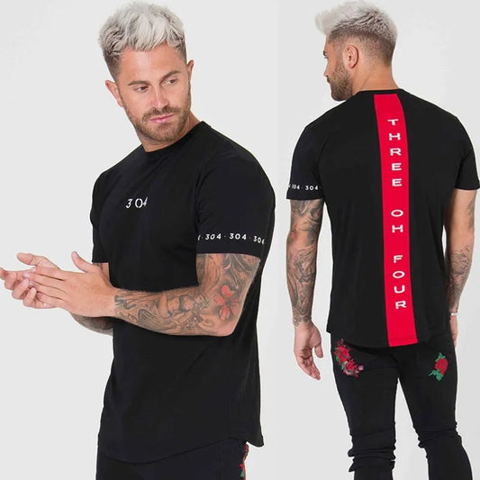 Kortärmad T-shirt för män för män Fitness Slim