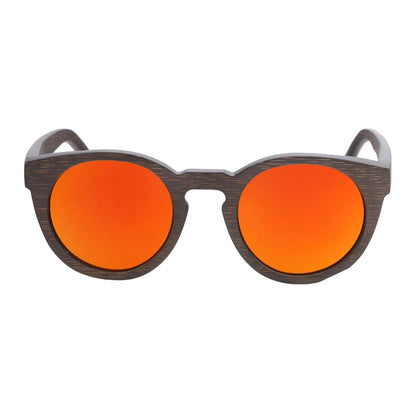 BerWer New Round Top Bamboo Sunglasses