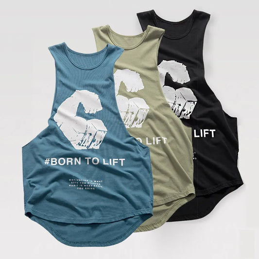 Men Tank Tops Rough Style