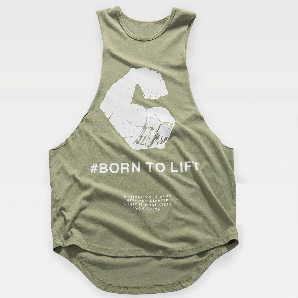 Men Tank Tops Rough Style