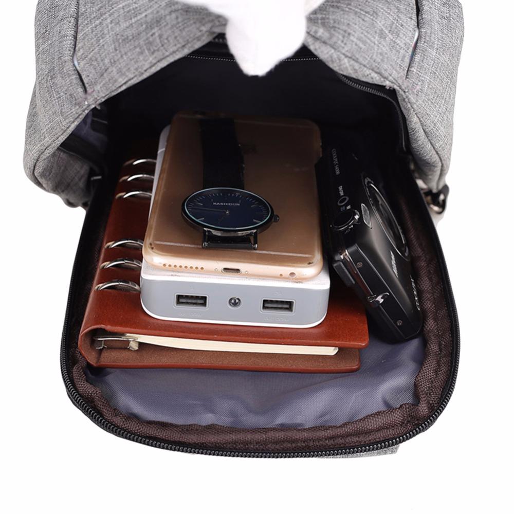 Antitheft External USB Charging Incline Shoulder Bag
