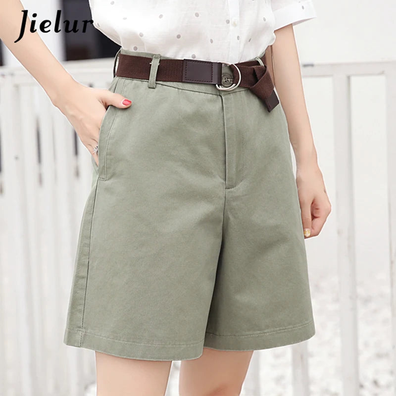 Jielur koreanskt mode Casual sommarshorts kvinnor