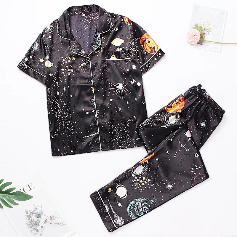 ChicDreams Women's Short Sleeve Pyjama Set