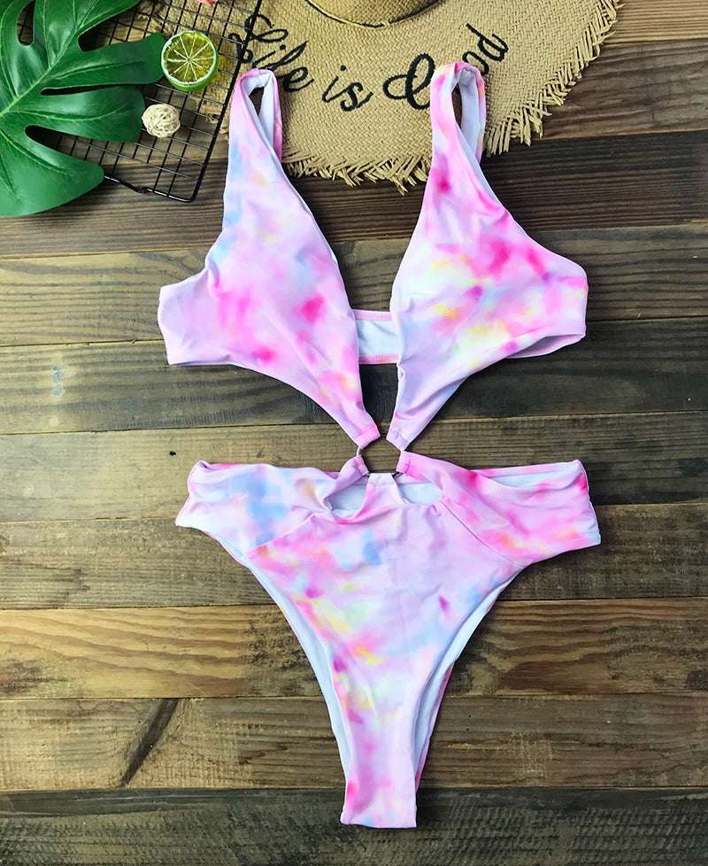 Tie Dye One Piece Swimsuit