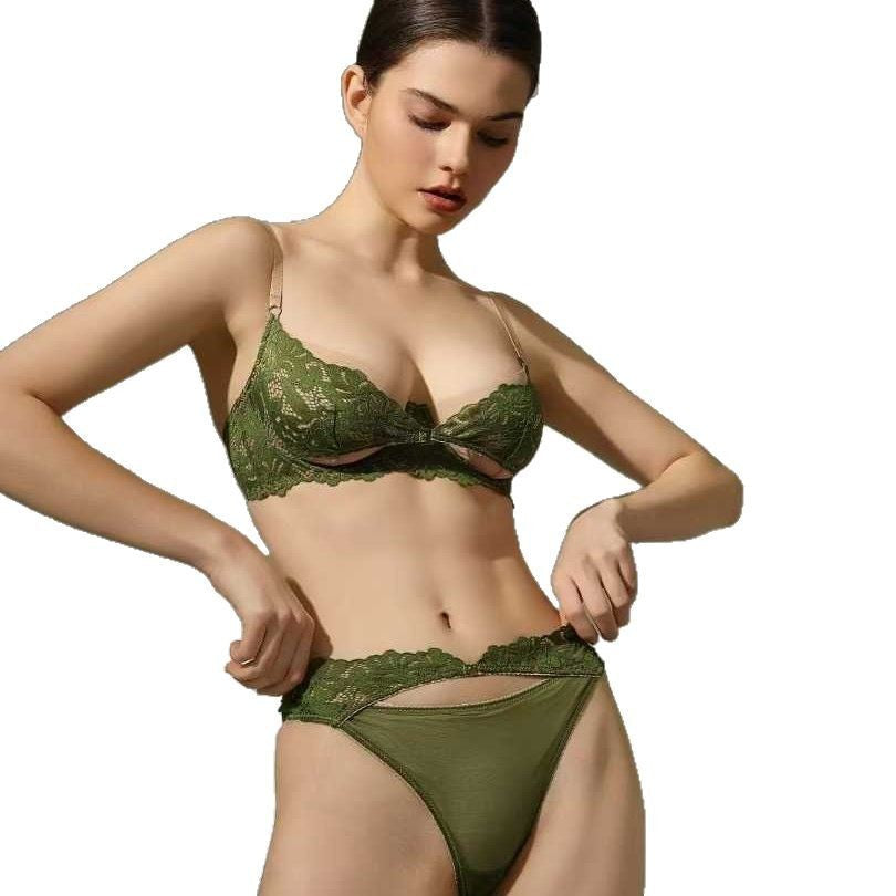 Midtown Ultra-Thin Lace Push-Up Bra Set by BYMANYC