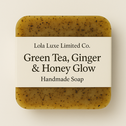 ✨ Green Tea, Ginger & Honey Glow Handmade Soap ✨