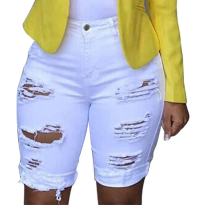 Denim Shorts Women Plus Size