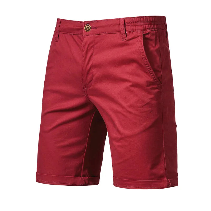 2021 New Summer 100% Cotton Solid Shorts