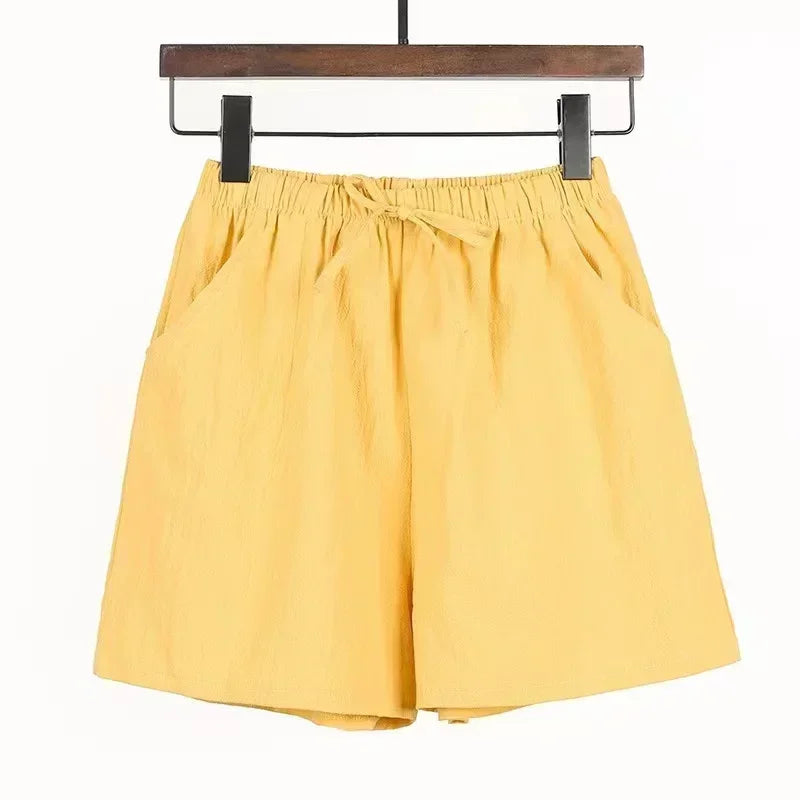 Cotton Linen Shorts Women's Sport Shorts