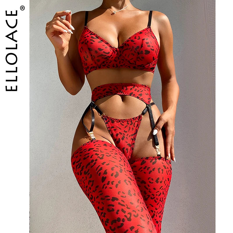 Leopard Lace Lingerie Set