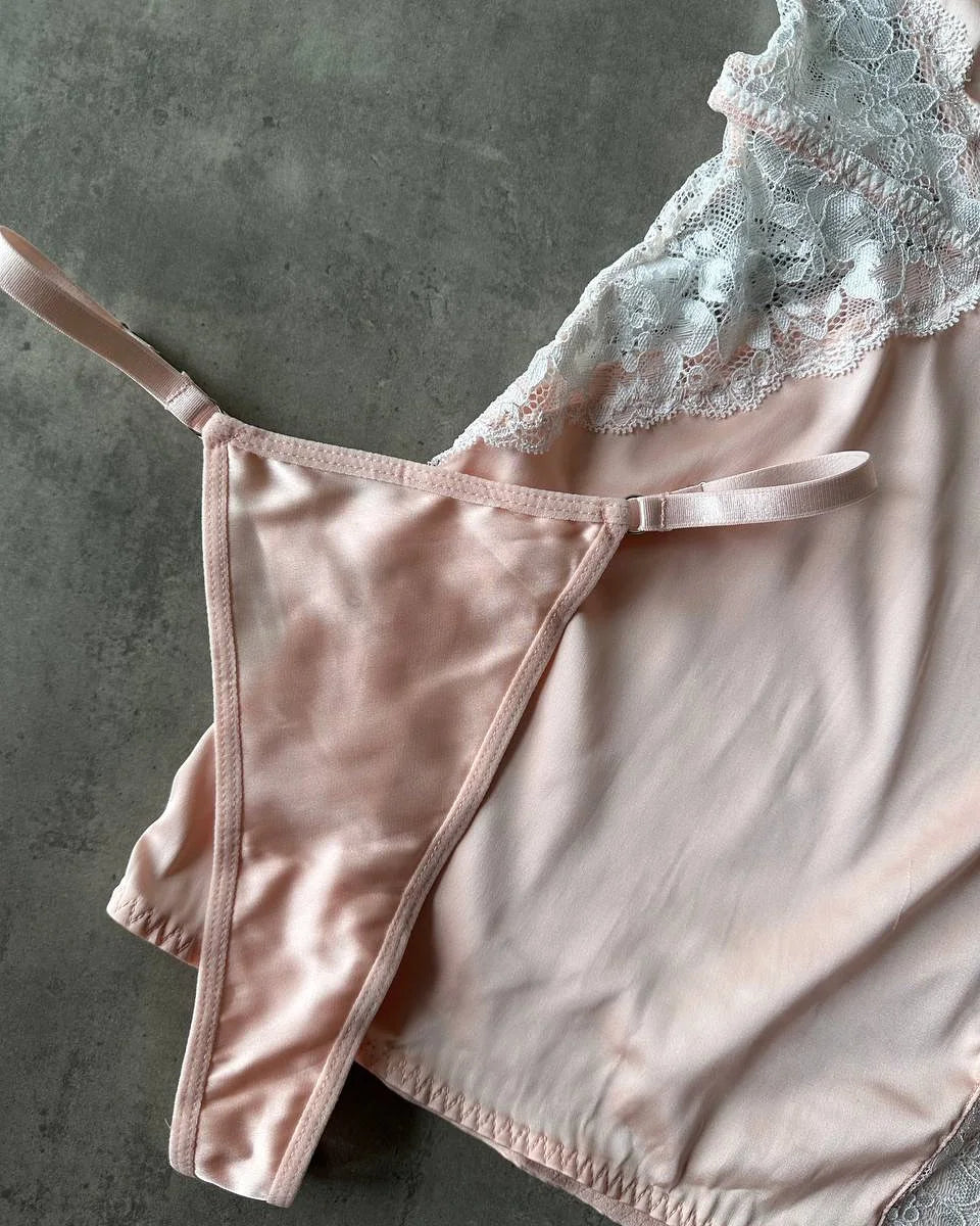 Sleek Satin V-Neck Dress