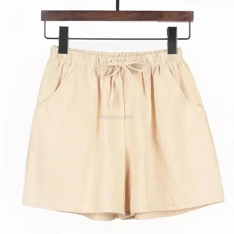 Cotton Linen Shorts Women's Sport Shorts