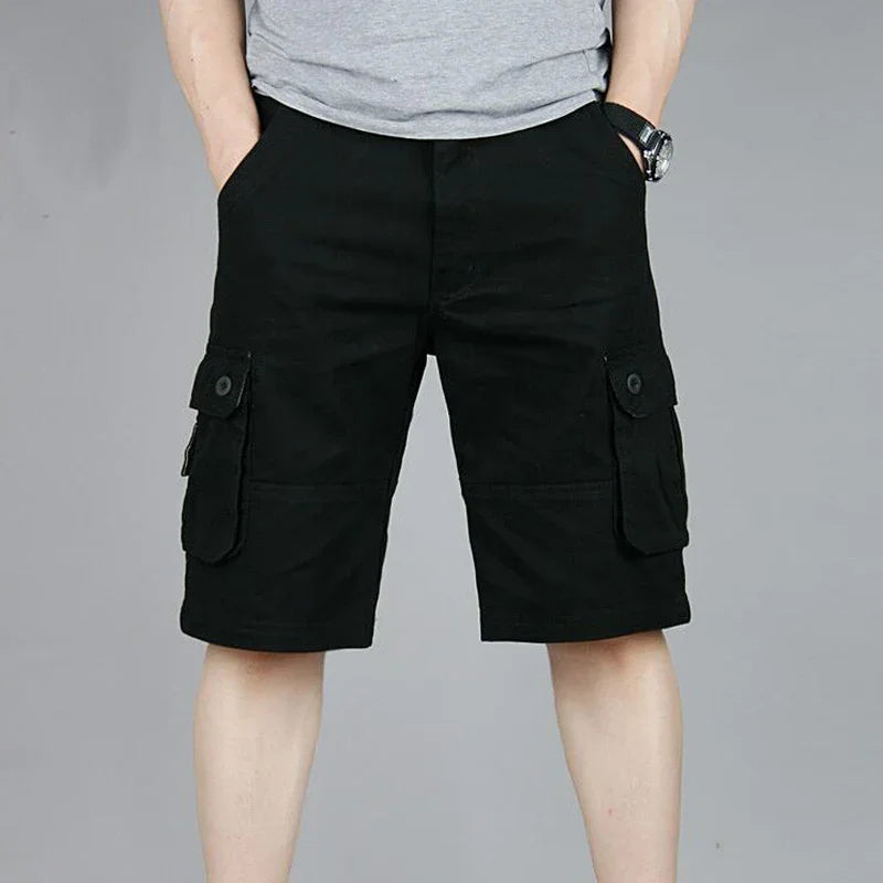 Cargo Shorts Herr Sommar Casual Mulit-Pocket Shorts