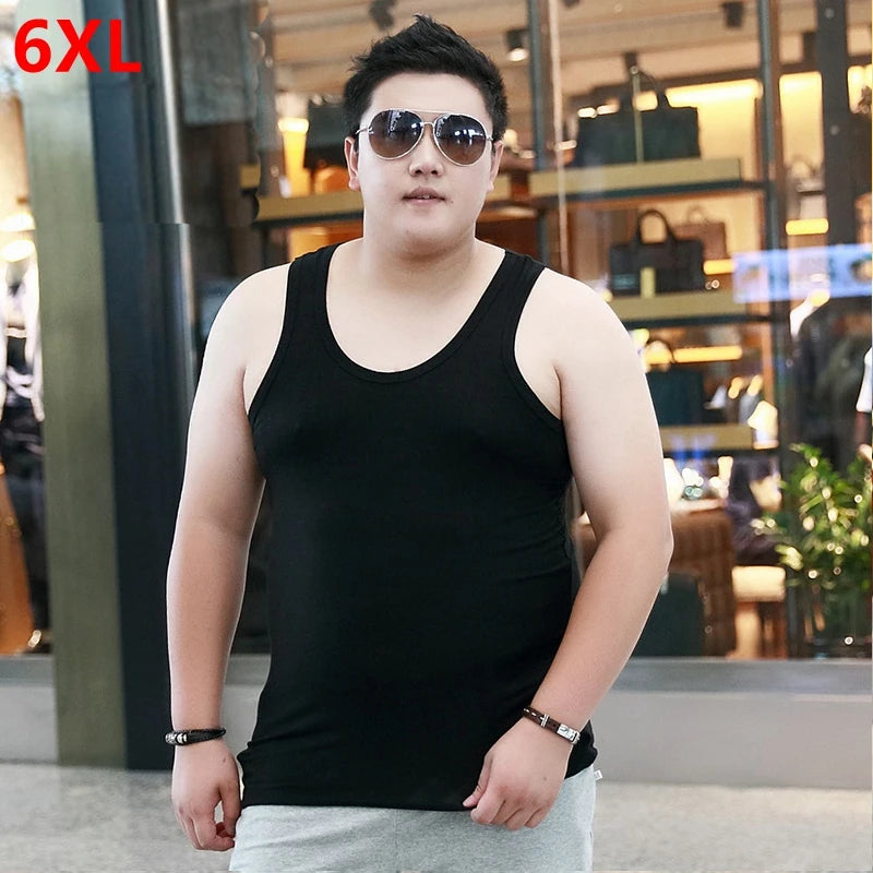 Men's Large Size High-Stretch Sleeveless Tops