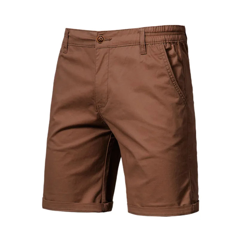 2021 New Summer 100% Cotton Solid Shorts