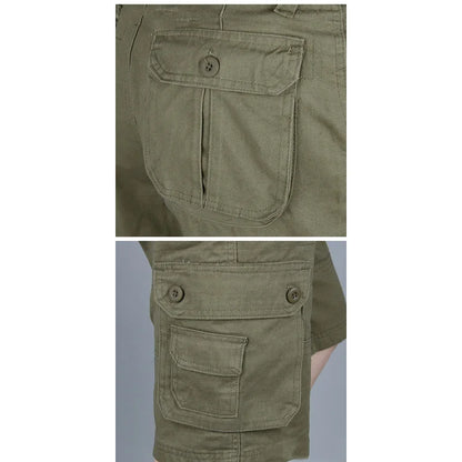 Cargo Shorts Men Summer Casual Mulit-Pocket Shorts